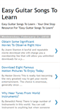 Mobile Screenshot of easyguitarsongstolearn.blogspot.com