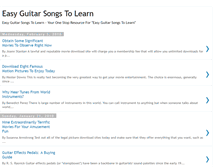 Tablet Screenshot of easyguitarsongstolearn.blogspot.com