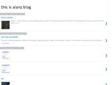 Tablet Screenshot of alanzblog.blogspot.com