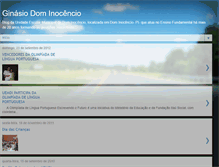 Tablet Screenshot of ginasiomunicipaldominocencio.blogspot.com