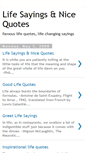Mobile Screenshot of lifesayingsquotes.blogspot.com