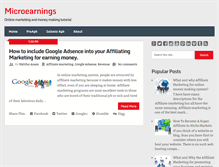Tablet Screenshot of microearnings.blogspot.com