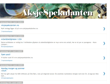 Tablet Screenshot of aksjespekulanten.blogspot.com