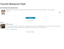 Tablet Screenshot of favorite-restaurant-food.blogspot.com