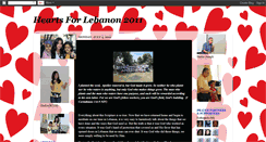 Desktop Screenshot of heartsforlebanon2011.blogspot.com