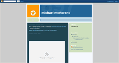 Desktop Screenshot of michaelmortorano.blogspot.com
