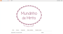 Desktop Screenshot of mundinhodemirita.blogspot.com