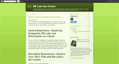 Desktop Screenshot of elklakeeco.blogspot.com