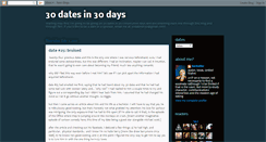 Desktop Screenshot of 30datesin30.blogspot.com