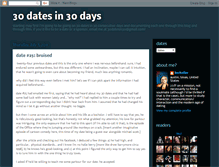 Tablet Screenshot of 30datesin30.blogspot.com