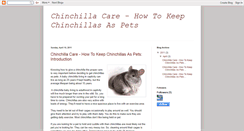 Desktop Screenshot of chinchilla-care-chinchillas-as-pets.blogspot.com