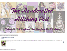 Tablet Screenshot of handcraftedhitchingpost.blogspot.com