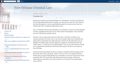 Desktop Screenshot of nolacriminaldefense.blogspot.com