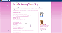 Desktop Screenshot of fortheloveofstitching.blogspot.com