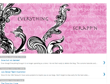 Tablet Screenshot of everythingscrappn.blogspot.com