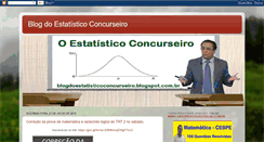 Desktop Screenshot of blogdoestatisticoconcurseiro.blogspot.com