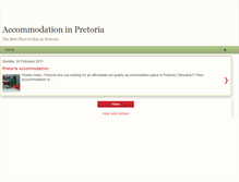 Tablet Screenshot of accommodationinpretoria.blogspot.com