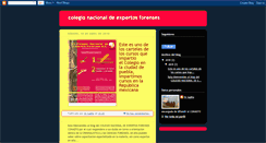 Desktop Screenshot of colegionacionaldeexpertosforenses.blogspot.com