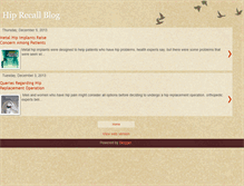 Tablet Screenshot of hipreplacementrecall.blogspot.com