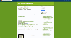 Desktop Screenshot of horoscopelove2010.blogspot.com