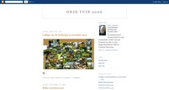 Desktop Screenshot of onze-tuin-2006.blogspot.com
