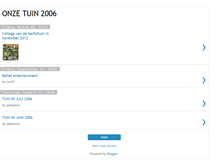 Tablet Screenshot of onze-tuin-2006.blogspot.com