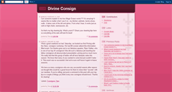 Desktop Screenshot of divineconsign.blogspot.com