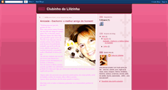 Desktop Screenshot of clubinhodalilizinha.blogspot.com
