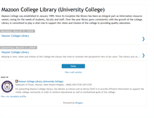 Tablet Screenshot of mazooncolib.blogspot.com