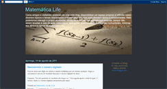 Desktop Screenshot of matematicalife.blogspot.com