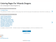 Tablet Screenshot of coloring-pages-for-wizards-dragons.blogspot.com