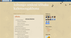 Desktop Screenshot of izibongozamakhosi.blogspot.com