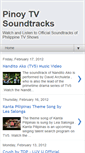 Mobile Screenshot of pinoytvsoundtracks.blogspot.com