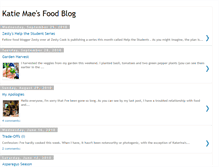 Tablet Screenshot of katiemaesfoodblog.blogspot.com