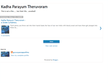 Tablet Screenshot of kadhaparayumtheruvoram.blogspot.com