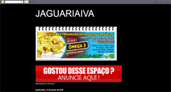 Desktop Screenshot of jornaldejaguariaiva.blogspot.com