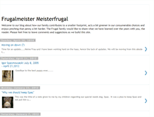 Tablet Screenshot of frugalmeister.blogspot.com