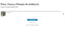 Tablet Screenshot of naturalezadeandalucia.blogspot.com