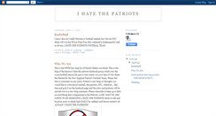 Desktop Screenshot of ihatethepatriotsteam.blogspot.com