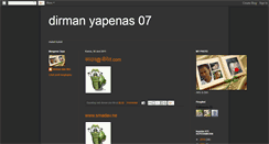 Desktop Screenshot of dirmanyapenas07.blogspot.com