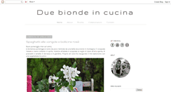 Desktop Screenshot of duebiondeincucina.blogspot.com