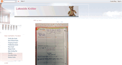Desktop Screenshot of lakesideknitter.blogspot.com