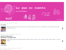 Tablet Screenshot of loquenocuentoes.blogspot.com