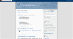Desktop Screenshot of marketingmomentum.blogspot.com