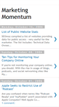 Mobile Screenshot of marketingmomentum.blogspot.com