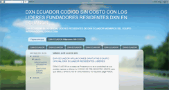 Desktop Screenshot of dxnecuador.blogspot.com