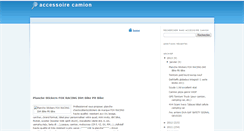 Desktop Screenshot of accessoirecamion.blogspot.com