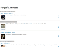 Tablet Screenshot of forgetfulprincess.blogspot.com