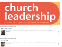 Tablet Screenshot of cpaschurchleadership.blogspot.com