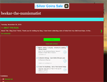 Tablet Screenshot of beekar-the-numismatist.blogspot.com
